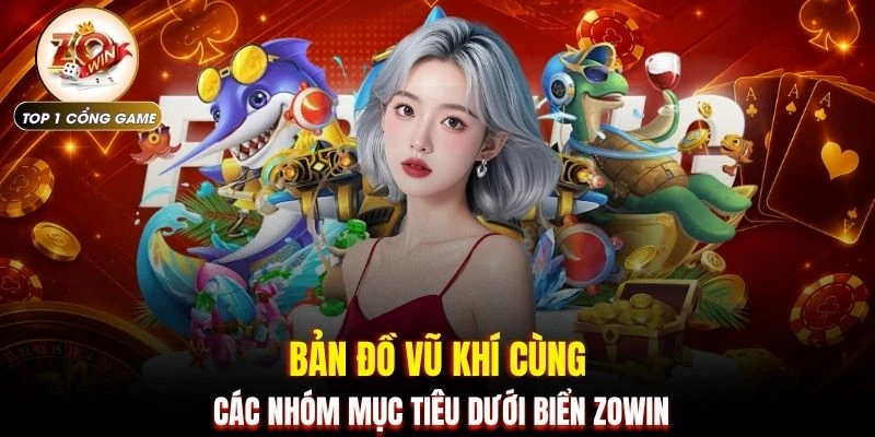 Bản đồ vũ khí cùng các nhóm mục tiêu dưới biển ZOWIN