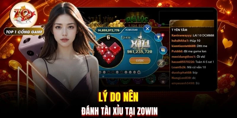 Lý do nên đánh Tài Xỉu tại ZOWIN